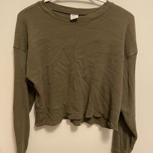 tna waffle knit sweater